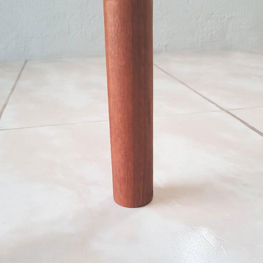 Conjunto de 9 Pés de Madeira 20cm Dimader Pé para Cama Box Casal Pé Palito Mel