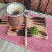 Cuia de Chimarrão Artesanal Cuia de Porongo Natural Revestida Corino 12cm Brasão