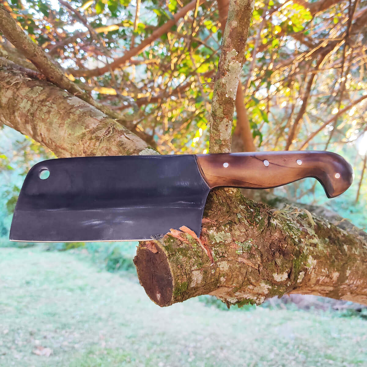 Cutelo Artesanal Davila Aço Carbono 5160 Fosfatizado Polido Monobloco