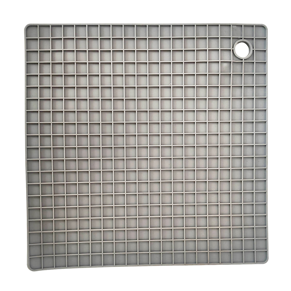Descanso De Panela Silicone Descanso De Mesa Aparador Panela Quadrado Cinza