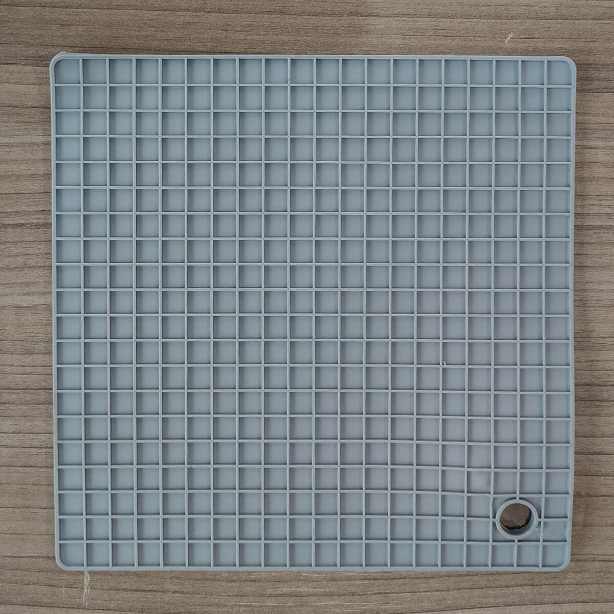Descanso De Panela Silicone Descanso De Mesa Aparador Panela Quadrado Cinza