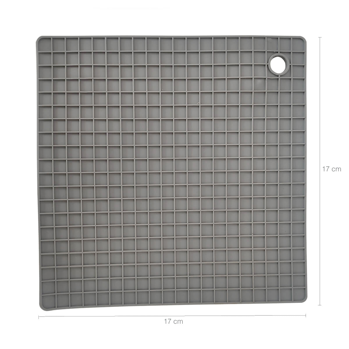 Descanso De Panela Silicone Descanso De Mesa Aparador Panela Quadrado Cinza