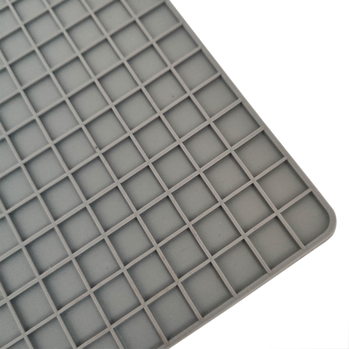 Descanso De Panela Silicone Descanso De Mesa Aparador Panela Quadrado Cinza