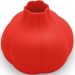 Descascador de Alho Remove Cascas Cabeça de Alho em Silicone Vermelho