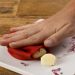 Descascador de Alho Remove Cascas Cabeça de Alho em Silicone Vermelho