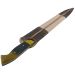 Facão Faca Churrasco 10'' Aço Carbono 1070 Full Tang Listrado Cabo Chifre Mesclado