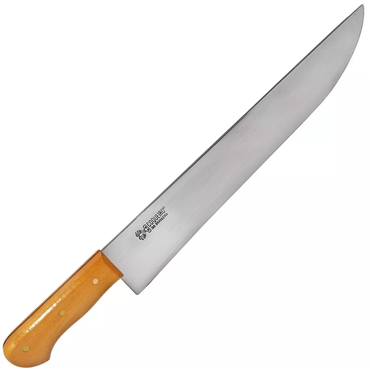 Facão Largo Coqueiro Para Esporte, Caça e Camping Aço Carbono 13''