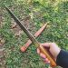 Faca Campeira Língua De Chimango 12' Aço Carbono Com Bainha