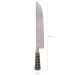 Faca Churrasco 10'' Aço Inox Cabo Rabo De Tatu Bainha Couro