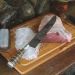 Faca Churrasco 10'' Aço Inox Cabo Rabo De Tatu Bainha Couro