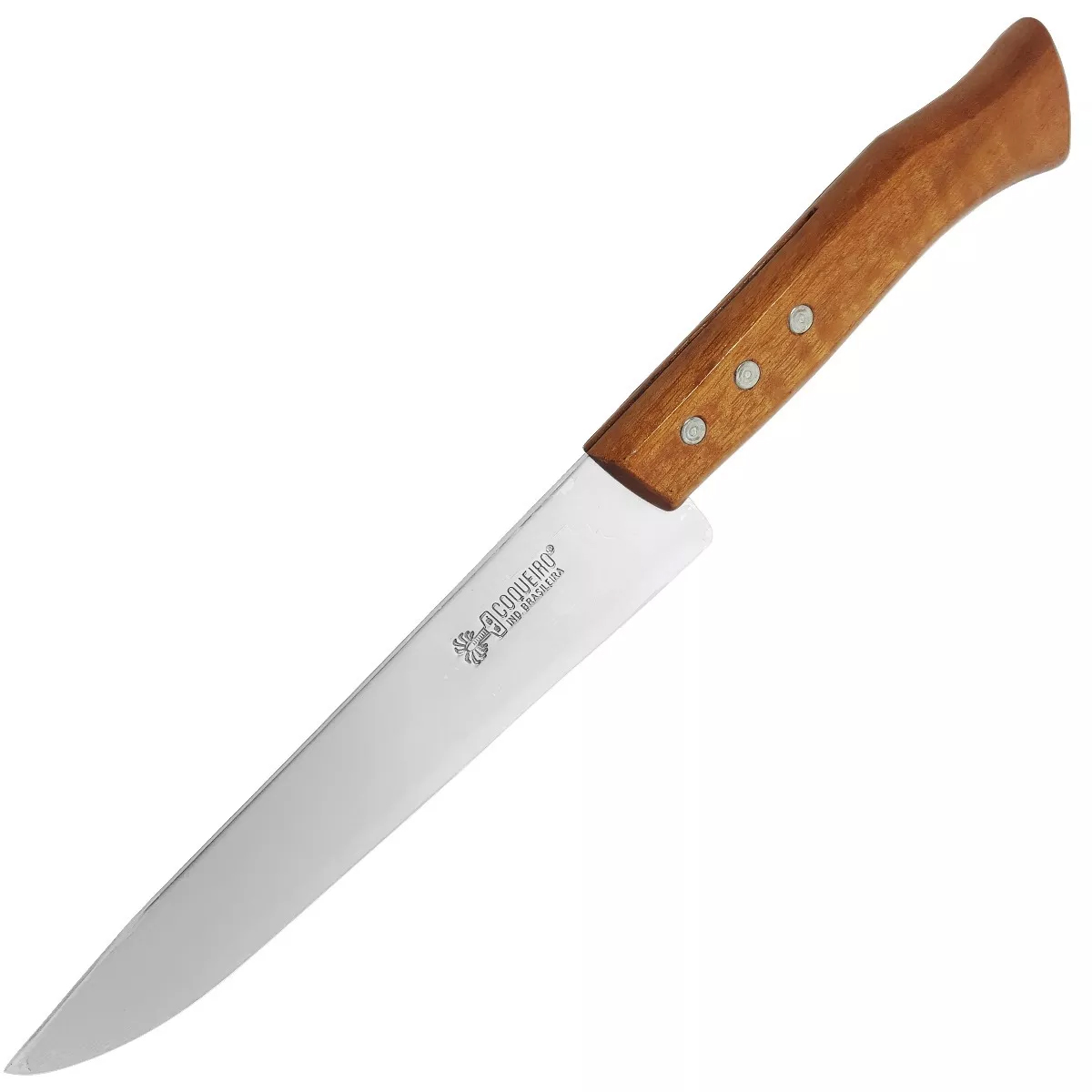 Faca Coqueiro Para Churrasco E Cozinha Aço Carbono 9' Bainha