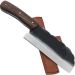 Faca Cutelo Cutelinho 5mm Artesanal Zanline Aço Inox 420c Monobloco Brut Forge Cabo Madeira