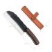 Faca Cutelo Cutelinho 5mm Artesanal Zanline Aço Inox 420c Monobloco Brut Forge Cabo Madeira