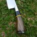 Faca De Churrasco 8'' Inox Cabo De Madeira Chifre Com Bainha