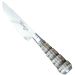 Faca N 7 Aço Inox Cabo Rabo De Tatu E Bainha Couro Churrasco