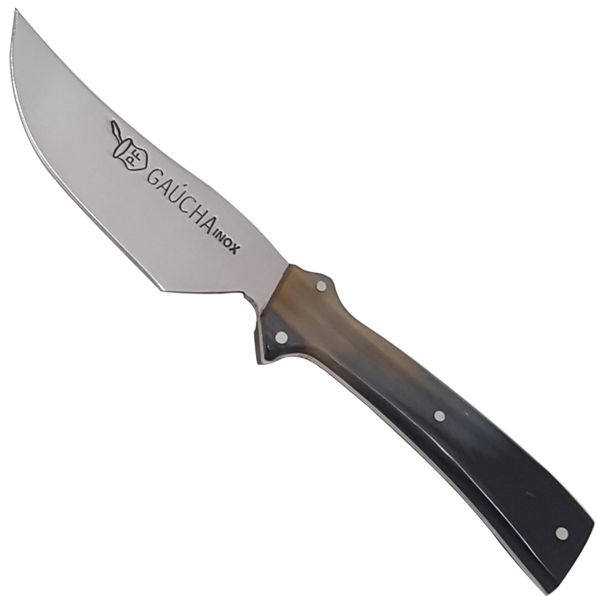 Faca Pequena Correadeira Inox 4' para Correar Castrar Cabo Chifre