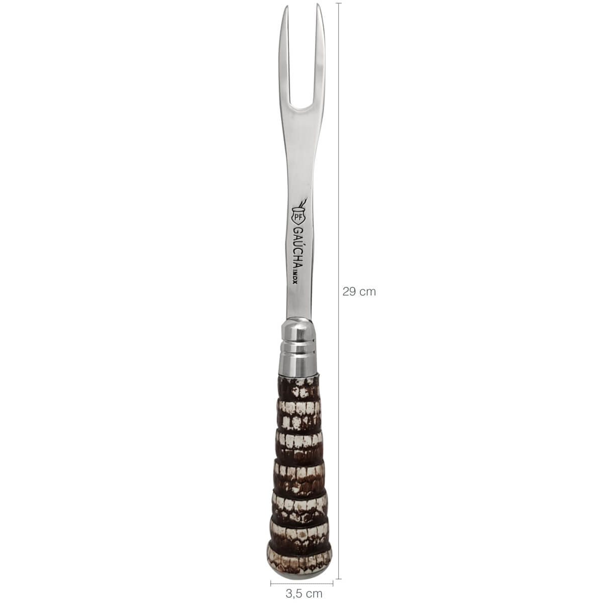 Garfo Trinchante para Churrasco Inox Trinchar Carne Grande
