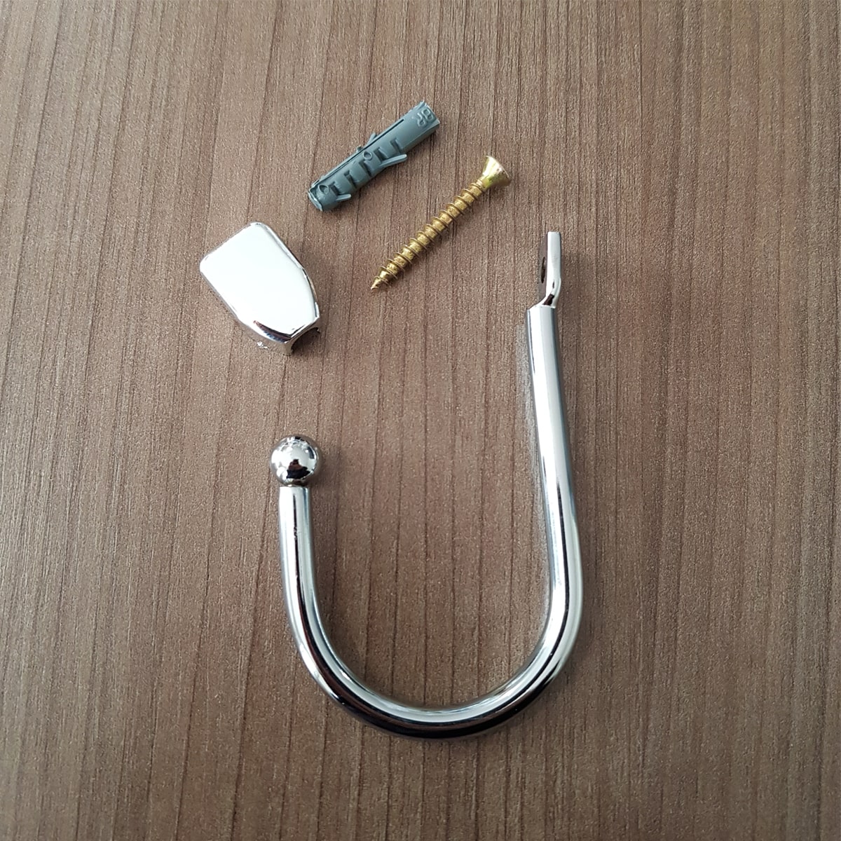 Kit 12 Ganchos Multiuso para Fixação Parede Porta Cabideiro Aço Cromado