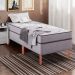 Kit 12 Pes Para Cama Box Casal Pés De Madeira 20cm Pé Palito