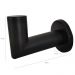 Kit 2 Cabideiros em Aço Inox Preto Gancho Porta Toalha Parede Cabide Hortência