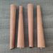 Kit 4 Pés de Madeira 30cm Inclinados com Adaptadores Brancos para Poltronas