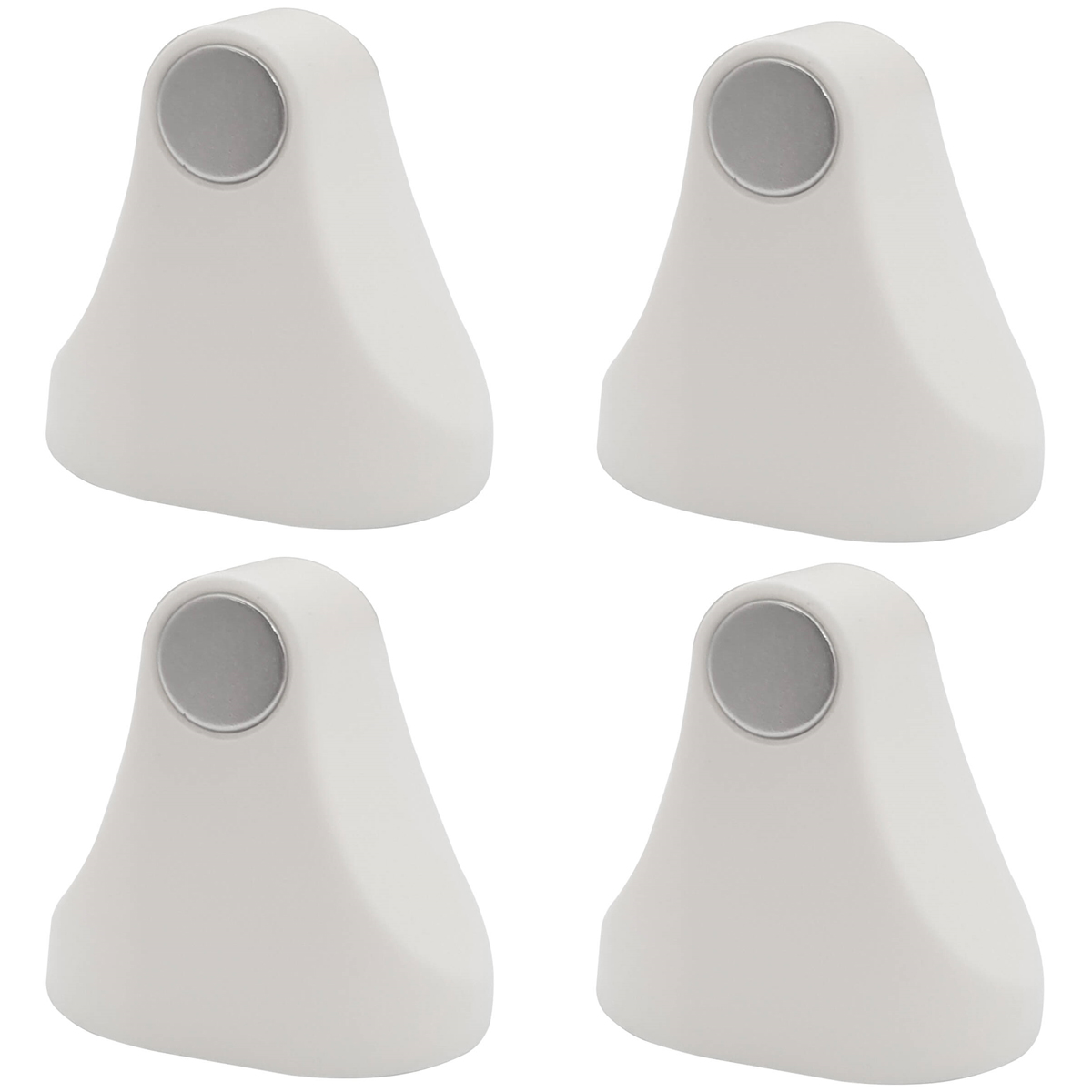 Kit 4 Trava Porta Aparadores De Imã Fixadores Magnéticos Branco