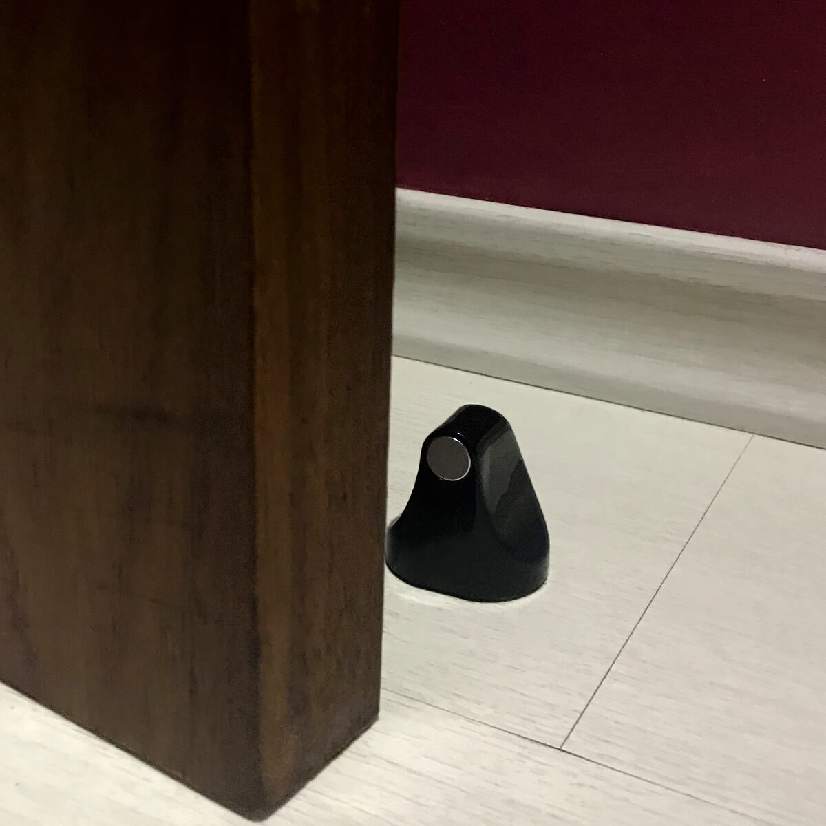 Kit 4 Trava Porta Aparadores De Imã Fixadores Magnéticos Preto