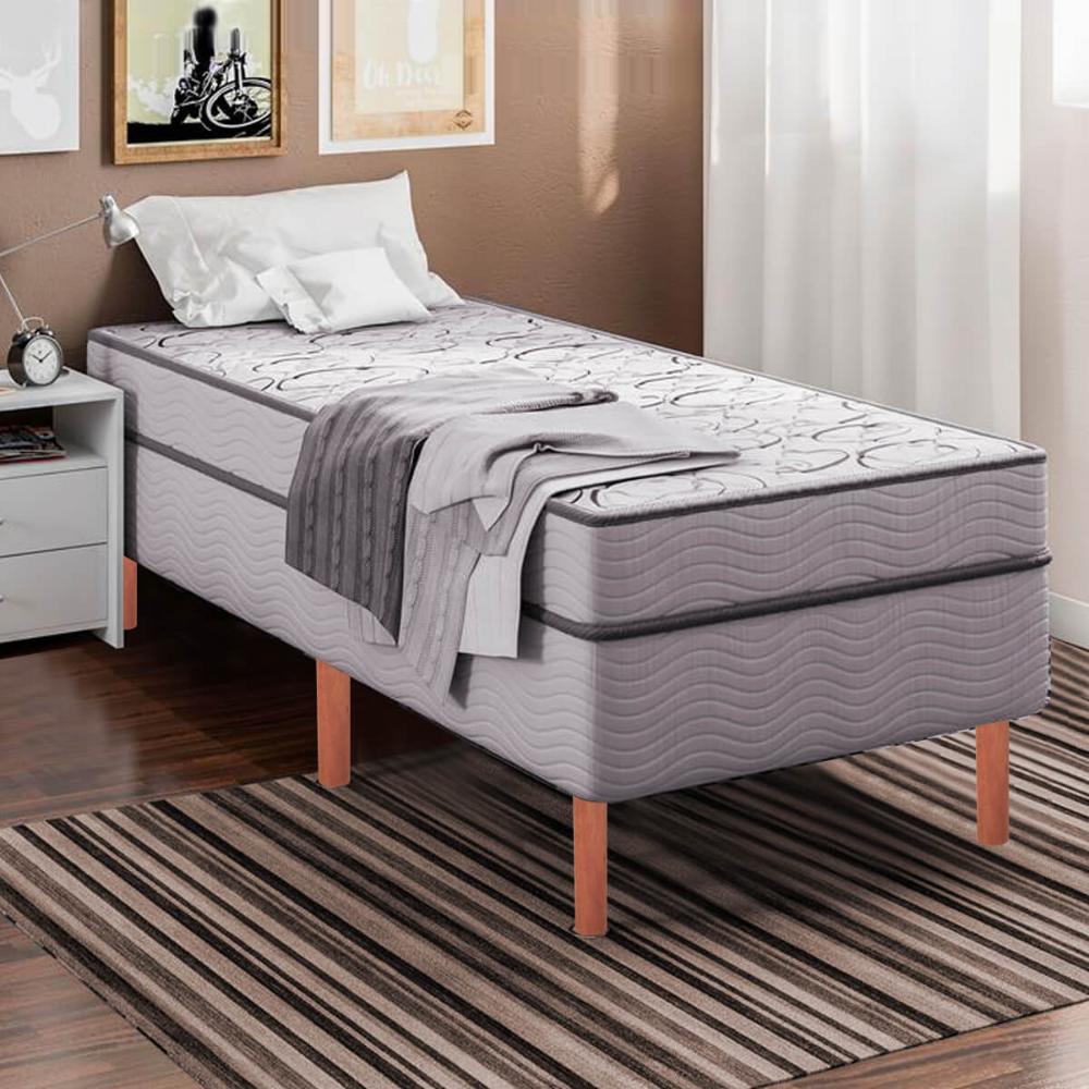 Kit 6 Pés De Madeira 20cm Pe Para Cama Box Solteiro Pés Para Móveis Pé Palito Mel
