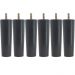 Kit 6 Pés Para Cama Box Solteiro Pé Para Moveis 13cm Preto