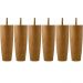 Kit 6 Pés Para Cama Solteiro 12cm Pe De Cama Box Em Madeira