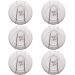 Kit 6 Suportes Mola Aramado Pendurar Pratos Até 30cm Parede