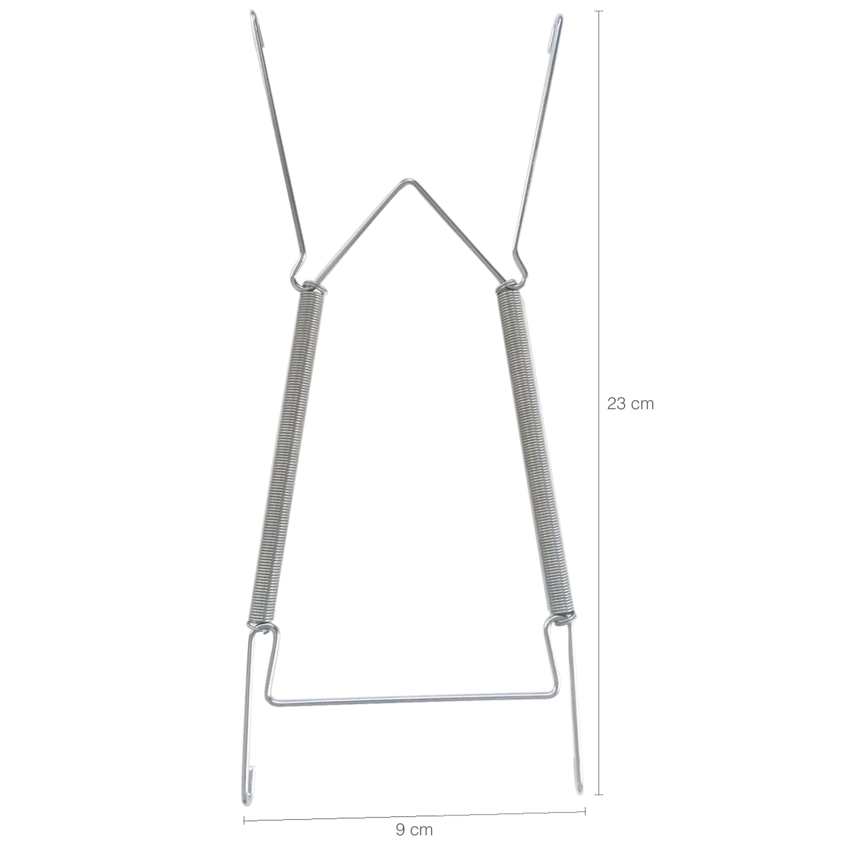 Kit 6 Suportes Mola Aramado Pendurar Pratos Até 30cm Parede