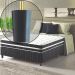 Kit 7 Pés Para Cama Box Casal Pezinhos 6cm Preto em Madeira