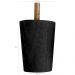 Kit 7 Pés Para Cama Box Casal Pezinhos 6cm Preto em Madeira