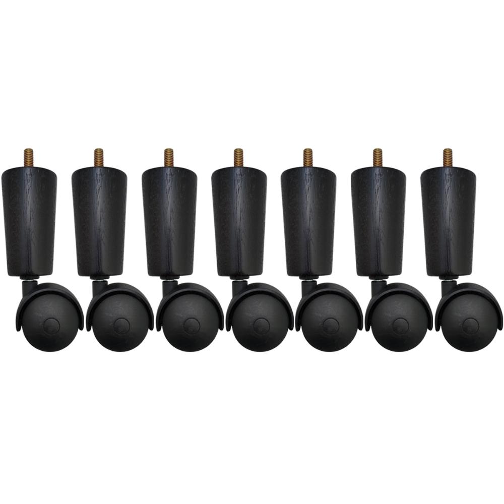 Kit 7 Pe De Cama Box Casal Rodinhas Para Moveis Pé Para Cama