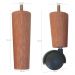 Kit 7 Pes De Cama Box Casal com 5 Pé Palito Fixo 2 Rodizios