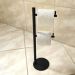 Kit Acessórios Banheiro Inox Toalheiro 30cm Papeleira de Chã