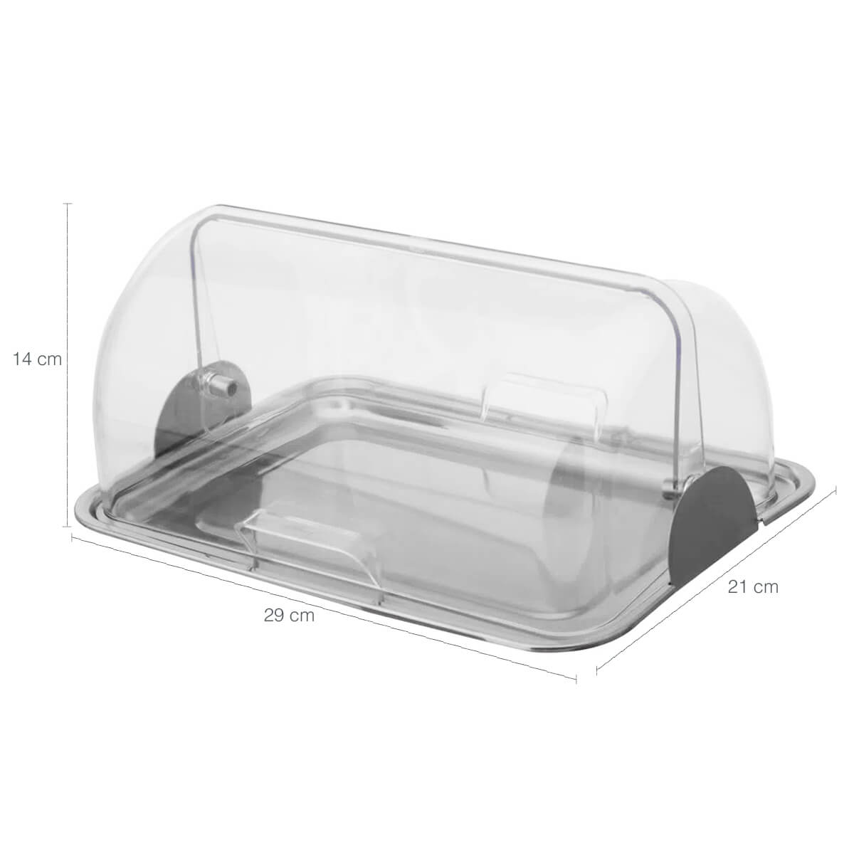 Kit Café Da Manhã Porta Frios Duplo Com Pegador Açucareiro e Porta Pão Aço Inox