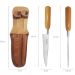 Kit Para Churrasco Aço Inox Conjunto Faca 6" Bainha Chaira