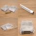 Kit Porta Fatiados Com Pegador Porta-Frios Retangular Empilhável Aço Inox