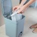 Lixeira de Pedal OU Cesto de Lixo para Cozinha Escritório Linha Trium 12 Litros Azul Glacial