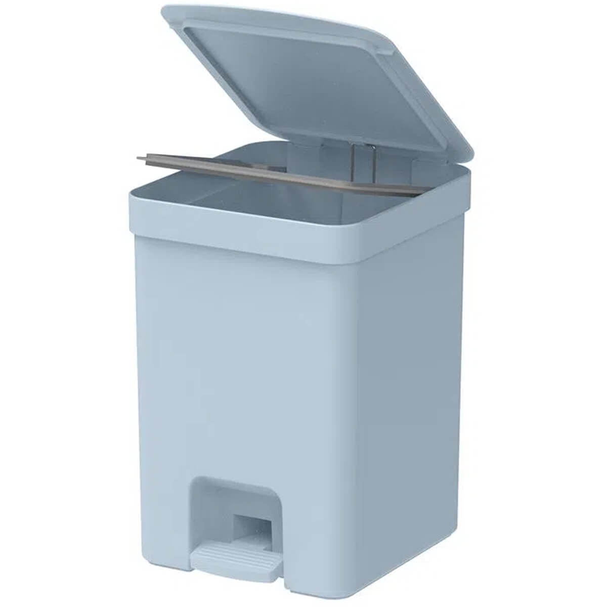 Lixeira de Pedal OU Cesto de Lixo para Cozinha Escritório Linha Trium 12 Litros Azul Glacial