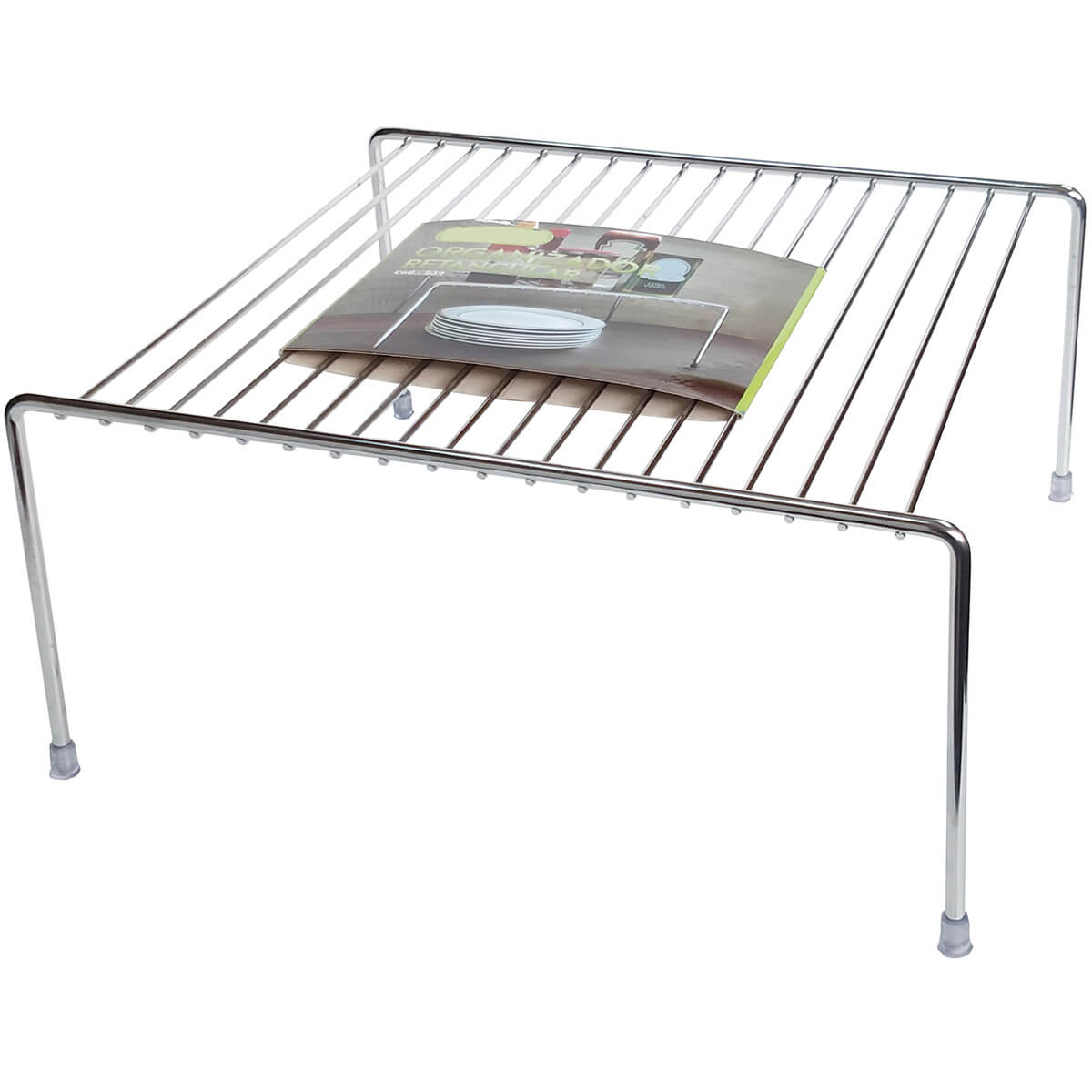 Organizador Médio de Armário Bancada Prateleira Aramado 30cm