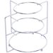 Organizador Suporte De Pratos Cromado Divisor 3 Níveis Rack