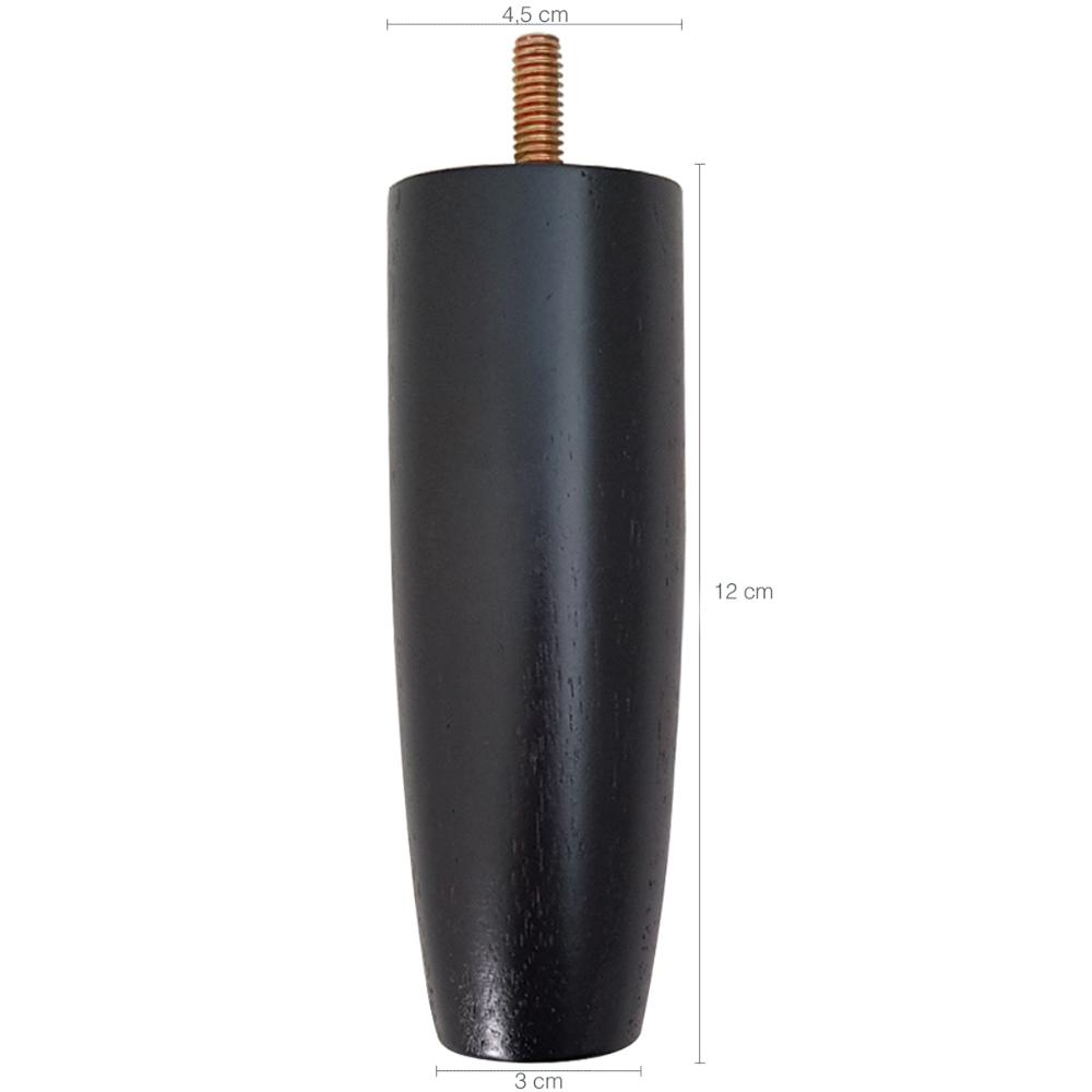 Pé Para Cama Colchão Box Baú Casal ou Solteiro 12cm