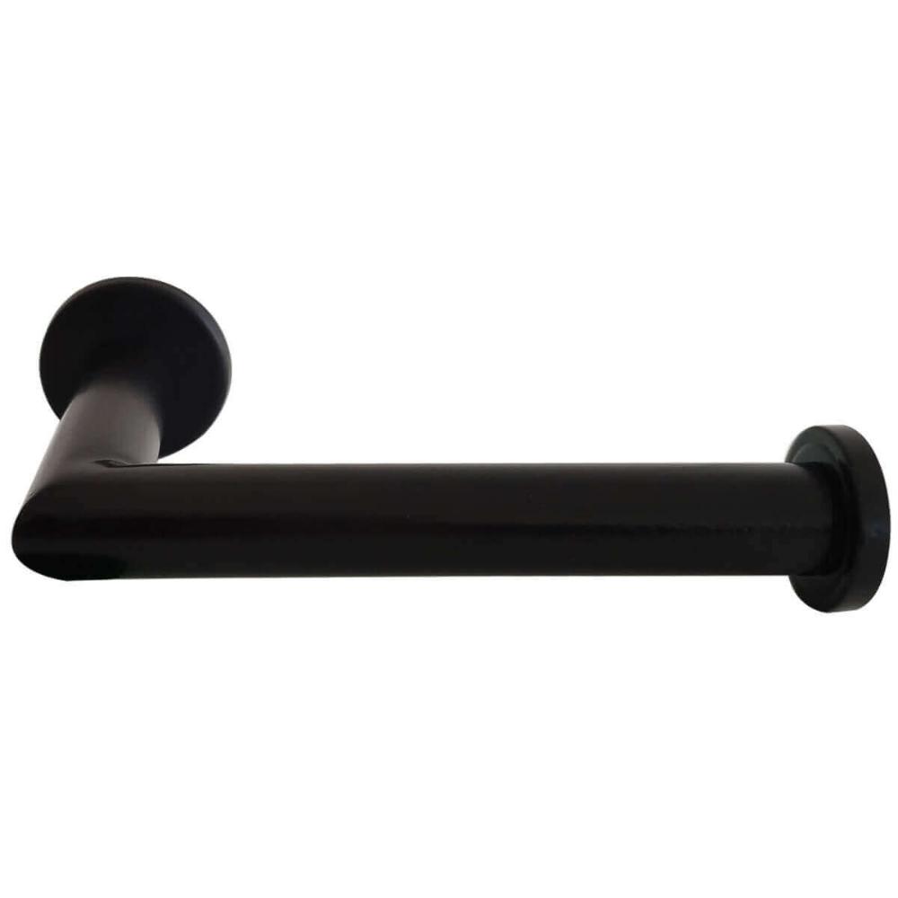 Papeleira Suporte Porta Papel Higiênico Aço Inox Preto Banhe