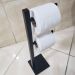 Papeleira de Chão Dupla Quadrada Suporte Porta Papel Higiêni
