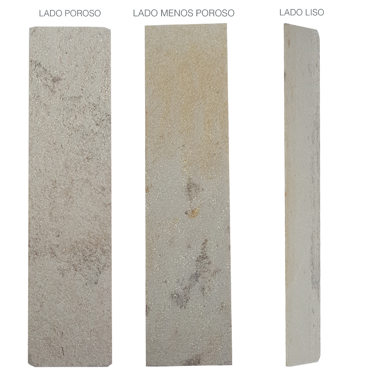 Pedra Natural Tripla Face De Afiar E Amolar Lâmina Fio Faca
