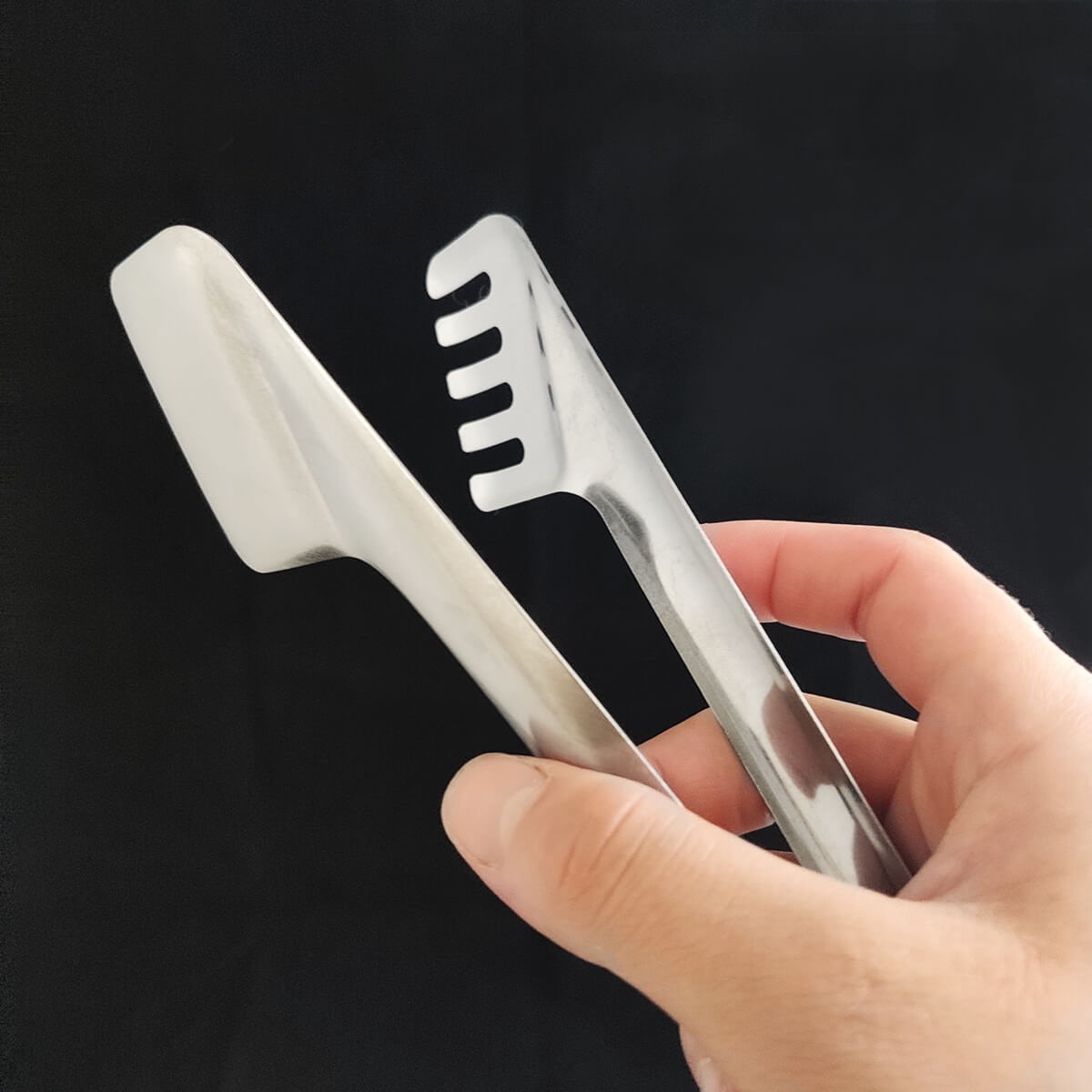 Pegador De Salada Inox Alimentos Taumer Versatile Utensílio Cozinha