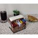 Porta Guardanapos Sachê de Mesa MDF Bar Lanchonete 1 ao 10 Zanline Marrom